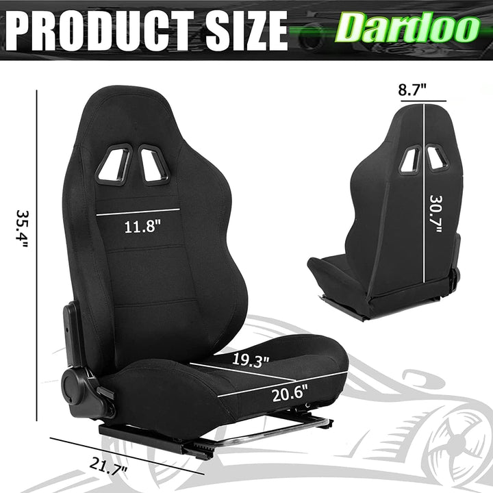 Dardoo Racing Gaming Simulator Cockpit Frame Sitz mit verstellbaren Doppel Slide Adapt Gaming Simula