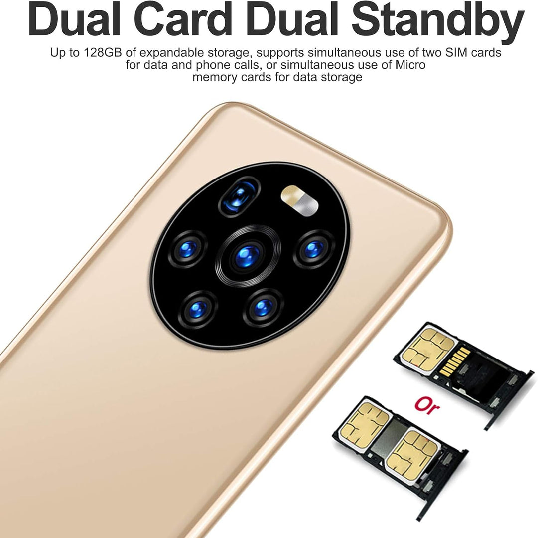 Handy, LANDVO mate40 pro 5,45-Zoll-HD-Bildschirmtelefon Dual Card Dual-Standby-System 128 GB Dual Ca