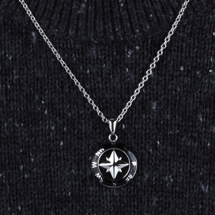 Sector No Limits Herren Halskette, Kollektion MARINE Sector Jewels, Länge 50 cm, aus Edelstahl, Schw