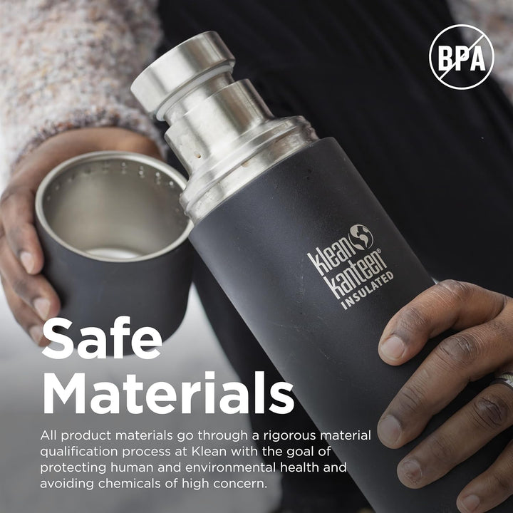Klean Kanteen Herren tkpro-sb Trinkflasche Einheitsgrösse Shale Black (Matt), Einheitsgrösse Shale B