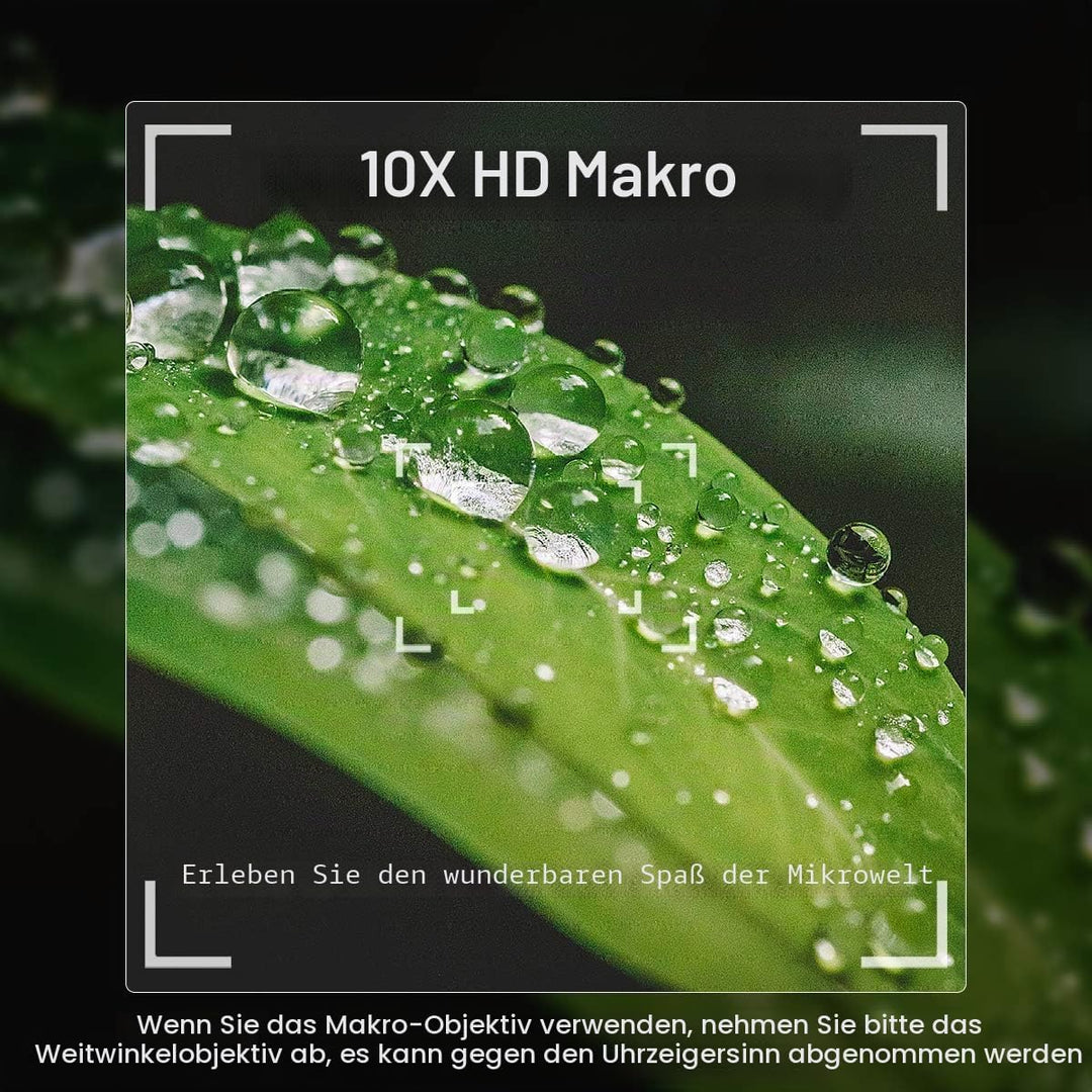 Weitwinkelobjektiv für Sony ZV1, ULANZI WL-1 18mm Weitwinkel mit 10X Makro, 2-in-1 Zusatzobjektiv fü
