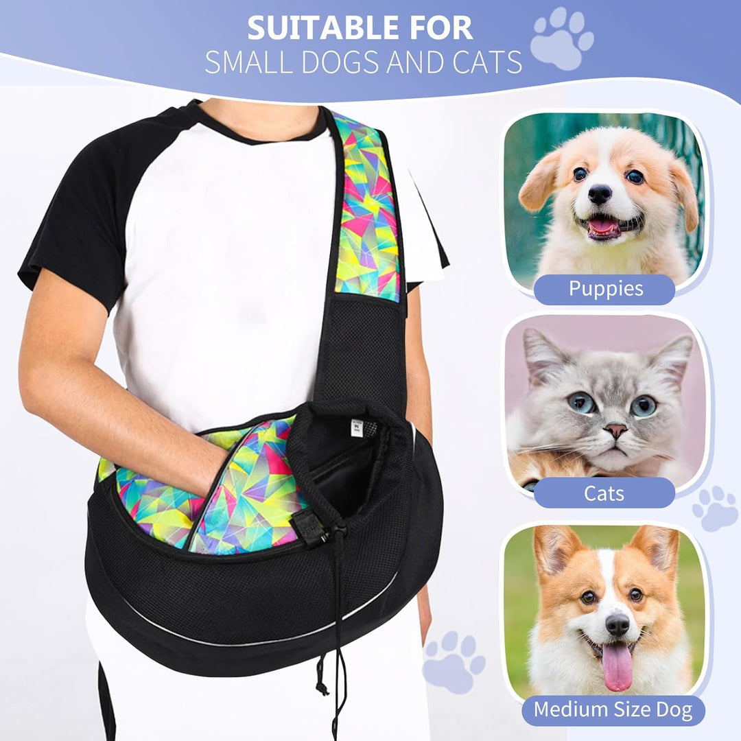 PETCUTE Hundetragetasche,Atmungsaktives Mesh Hundetasche mit Verstellbarer Schultergurt,Taschen,Trag