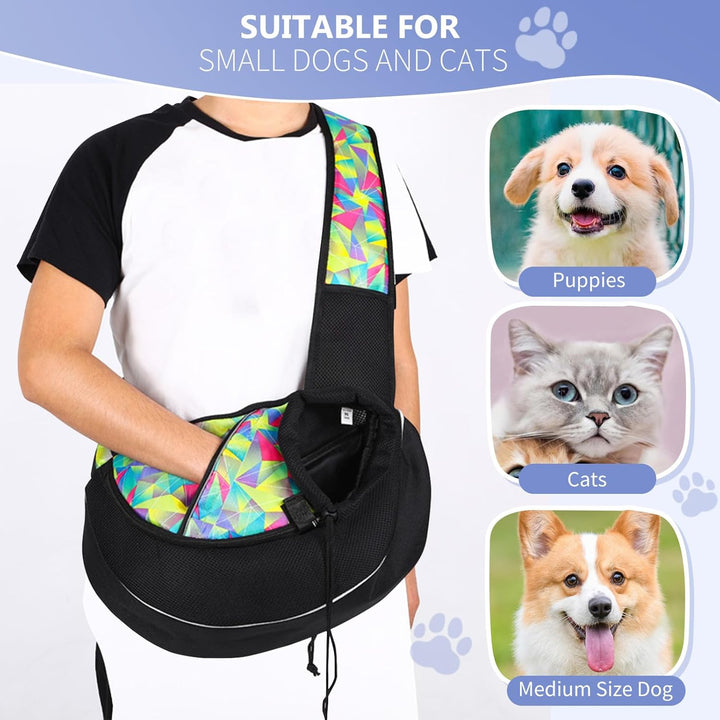 PETCUTE Hundetragetasche,Atmungsaktives Mesh Hundetasche mit Verstellbarer Schultergurt,Taschen,Trag
