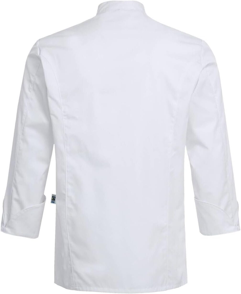 Greiff Grösse 50 gastro moda Herren Cuisine Exquisit Chefkochjacke Regular Fit Weiss Modell 5563