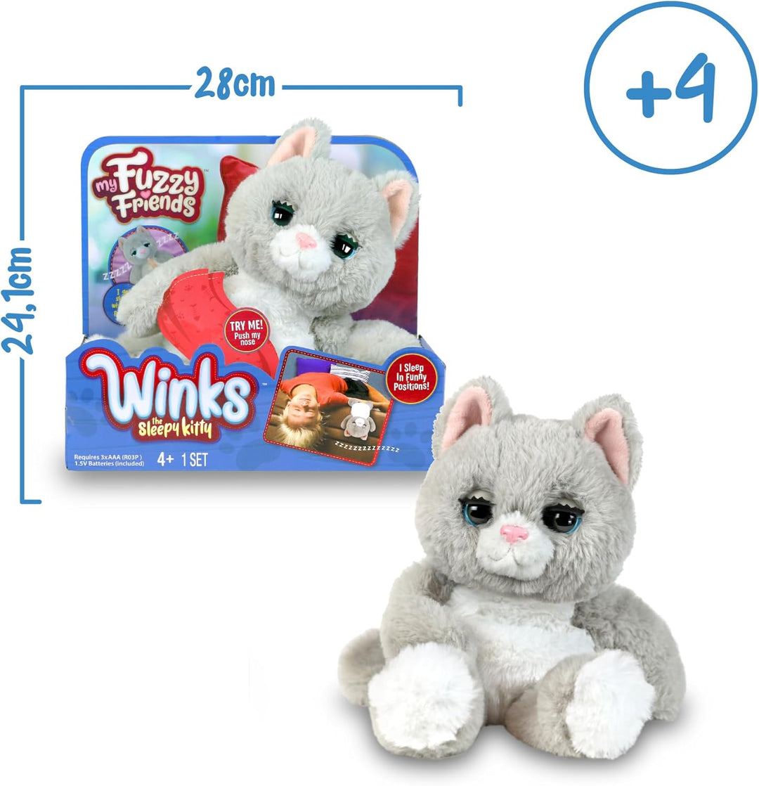 My Fuzzy Friends - Winks die schlafende Katze, interaktives Haustier, Schlafende Katze, mit Reaktion