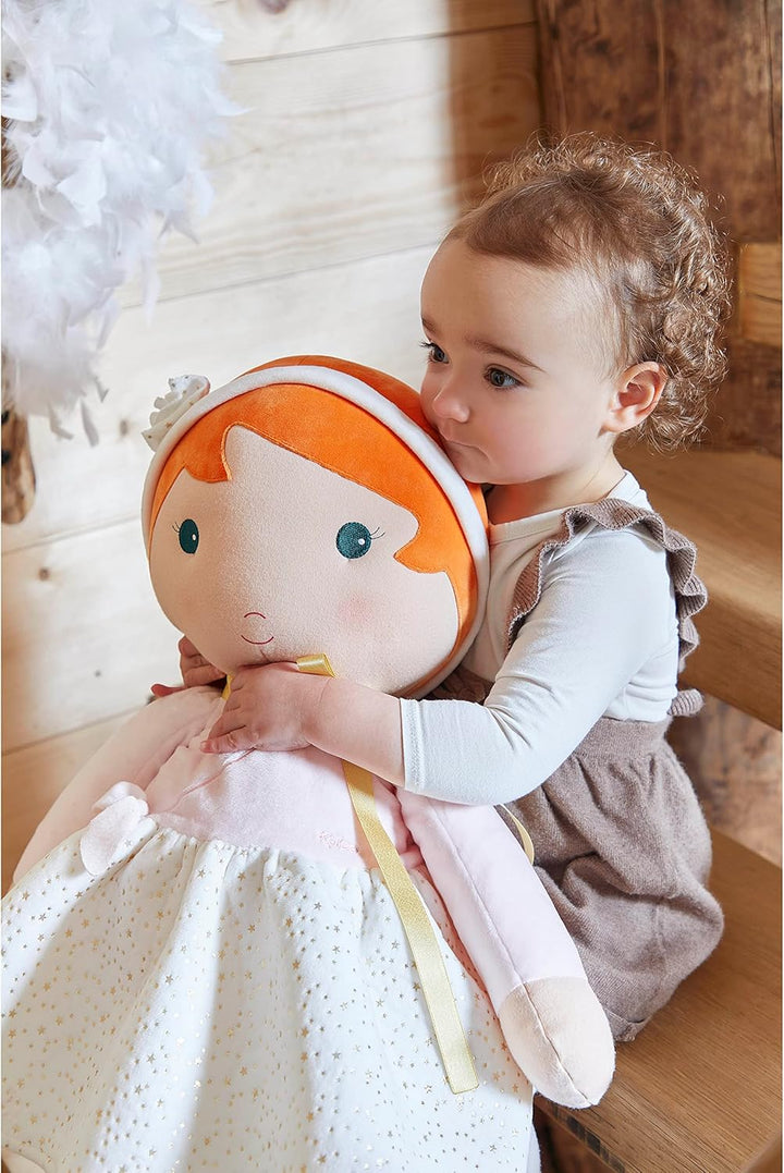 KALOO - Tendresse - Meine Erste Stoffpuppe Valentine - Grosse Tänzerin-Puppe von 80 cm - Mikrovelour