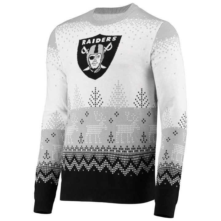 FOCO NFL Ugly Sweater Xmas Strick Pullover Las Vegas Raiders L Weiss, L Weiss