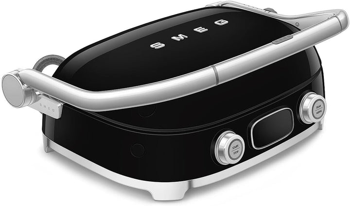 Smeg, MGF01BLEU, Elektrischer 3-in-1-Multifunktionsgrill, Schwarz, Schwarz