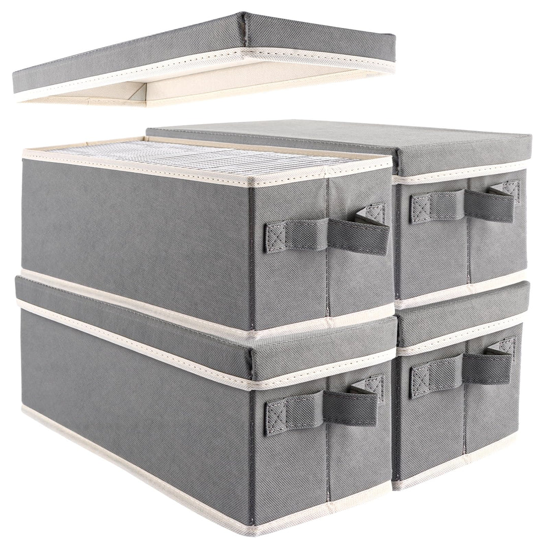 4 Stück CD-Aufbewahrungsbox, 36X16X14CM DVD Aufbewahrungsbox, CD-Hülle DVD Box CD Boxes für Zuhause,