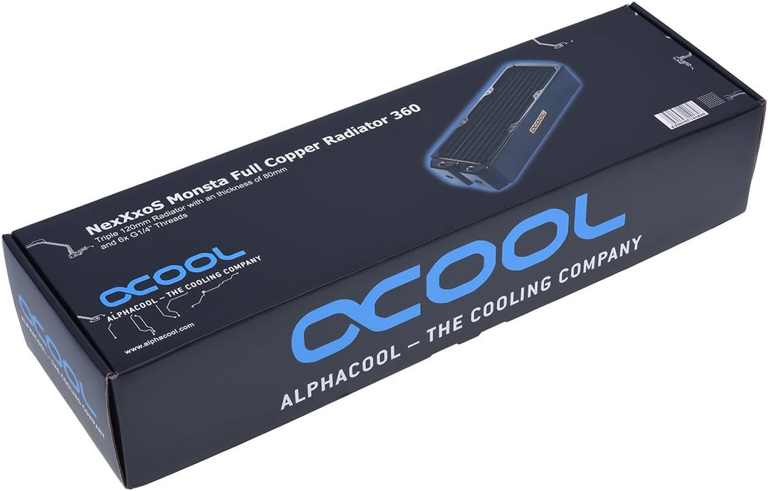 Alphacool 14182 NexXxoS Radiator - CPU Wasserkühlung, Monsta 360mm, Kupfer / Schwarz