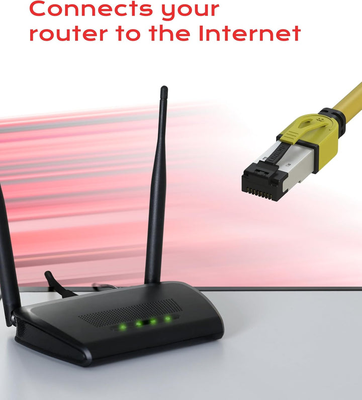 LINKUP - [40Gbps Zertifiziert] Cat8-Ethernet-Patchkabel Doppelt Geschirmt┃2000MHz (2Ghz) Cat8.1┃Zuku