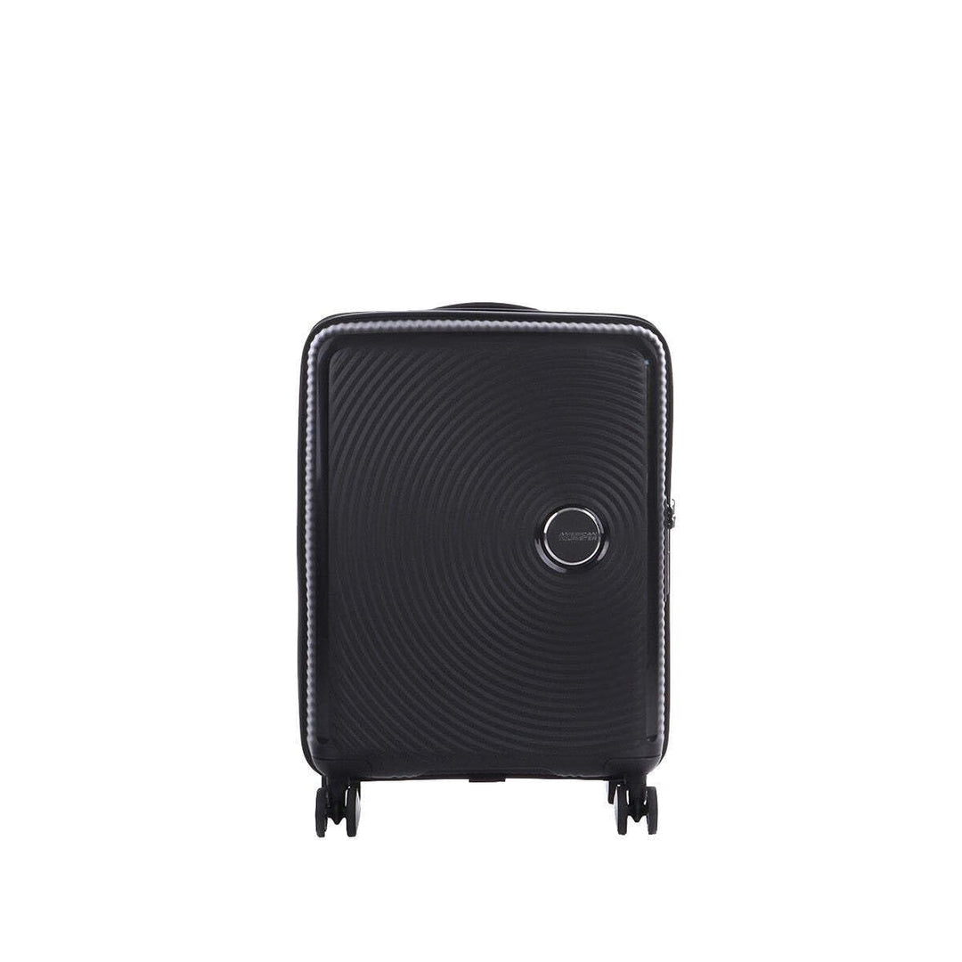 American Tourister Soundbox - Spinner S Erweiterbar Handgepäck, 55 cm, 41 L, Schwarz (Bass Black) Sc