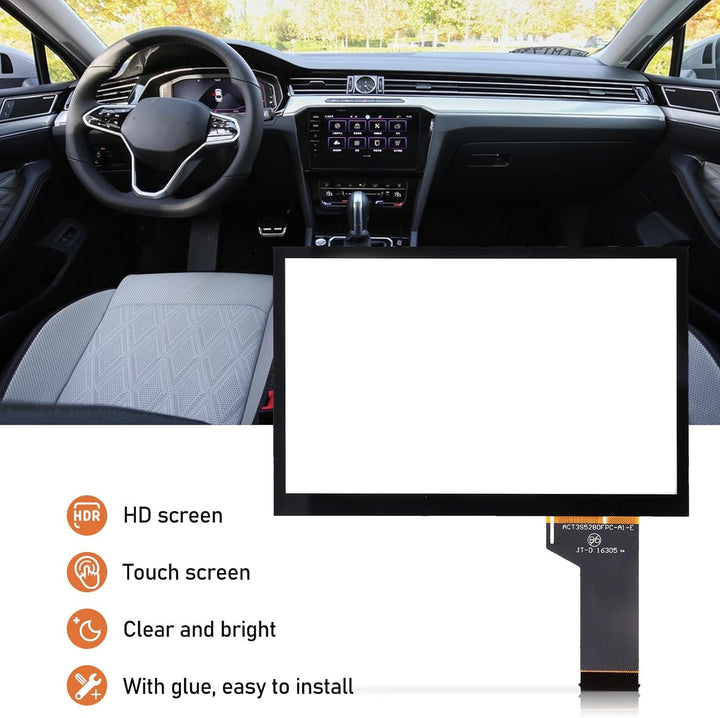 Auto Touchscreen Glas, Auto LCD Touchscreen Digitizer TDO‑WVGA0633F00039 CD DVD Touchscreen Digitize