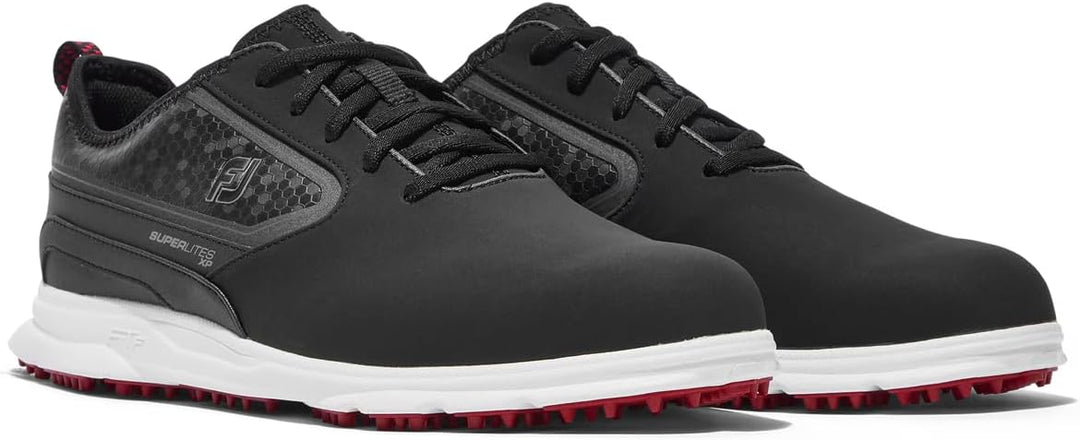 FootJoy Herren Superlites Xp Golfschuh 42 EU Schwarz Weiss Rot, 42 EU Schwarz Weiß Rot