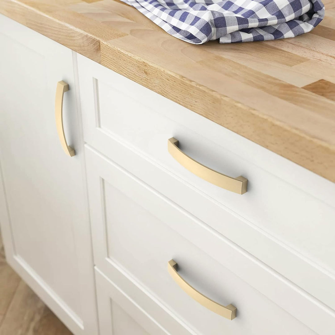 FURNIWARE 10 Stück Möbelgriff, Bohrlochabstand 192mm Stangengriff, Cabinet Arch Pull Küchengriff, fü