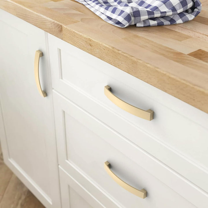 FURNIWARE 10 Stück Möbelgriff, Bohrlochabstand 256mm Stangengriff, Cabinet Arch Pull Küchengriff, fü