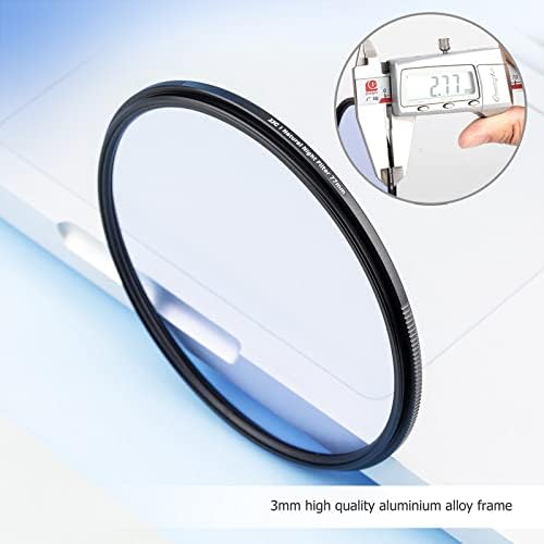 JJC 72mm Natürlicher Nachtlinsen Filter, Nacht Himmel Lichtverschmutzung Reduktion Filter für Nikon