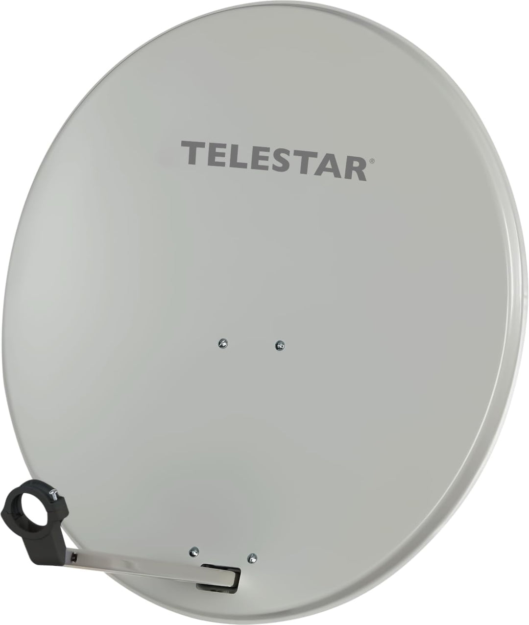 Telestar Digirapid 80 S SAT-Spiegel (80 cm Stahl-Spiegel, Masthalterung, 40mm LNB-Halterung) lichtgr