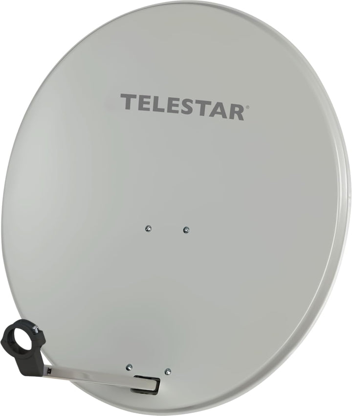 Telestar Digirapid 80 S SAT-Spiegel (80 cm Stahl-Spiegel, Masthalterung, 40mm LNB-Halterung) lichtgr