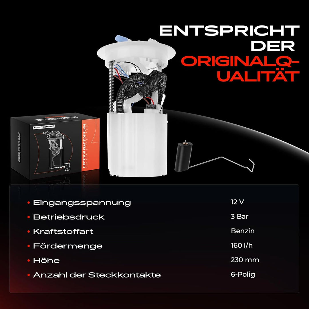 Kraftstoffpumpe Benzinpumpe für C30 C70 II Cabriolet S40 II T5 544 V50 T5 545 MW 2.5L Benzin 2004-20