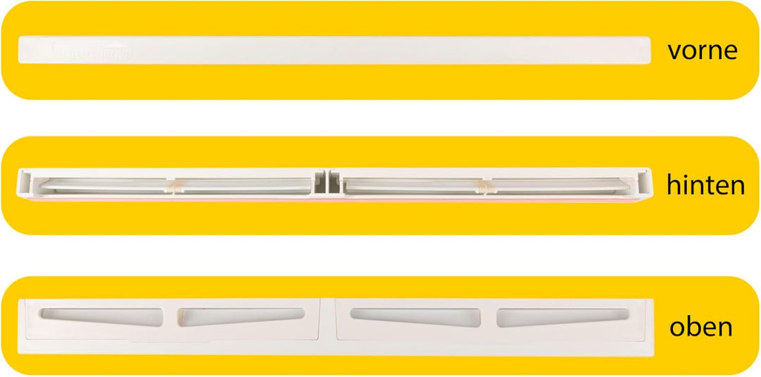 Schellenberg Fensterlüfter PLUS, Doppelpack, weiss, bohrfreie Montage, energie- und heizkostensparen