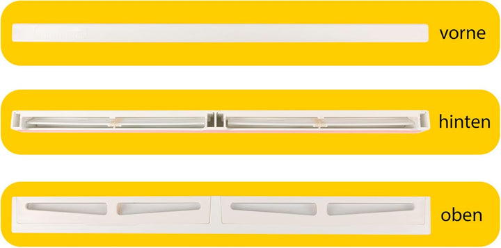 Schellenberg Fensterlüfter PLUS, Doppelpack, weiss, bohrfreie Montage, energie- und heizkostensparen