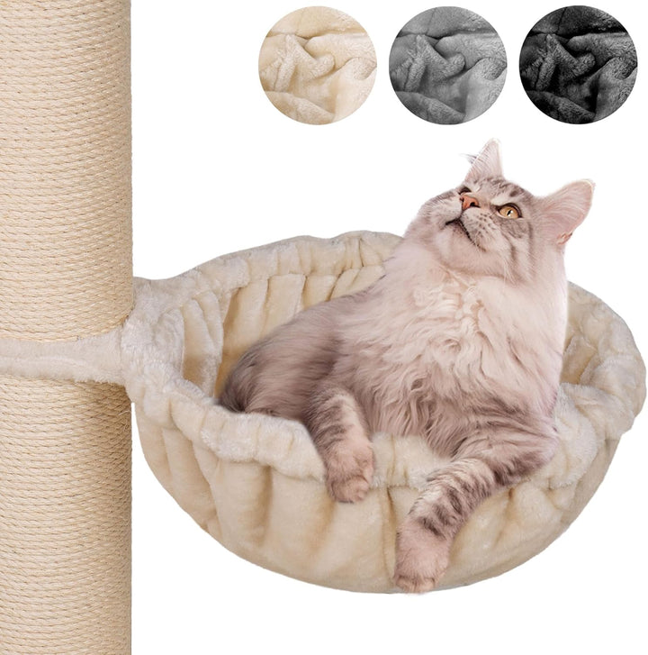HAPPYPET Universal XXL Liegemulde für Kratzbaum Ø 45 cm - Schlafmulde für grosse Katzen, Maine Coon,