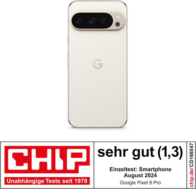 Google Pixel 9 Pro – Android-Smartphone mit Gemini ohne SIM-Lock, Dreifach-Rückkamerasystem, 24 Stun