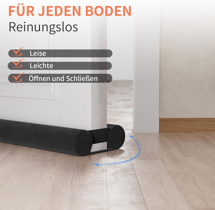 Zugluftstopper für Türen 60-100CM Türdichtung Unten Ohne Kleben Rückstandlos Tür Luftzugstopper - En