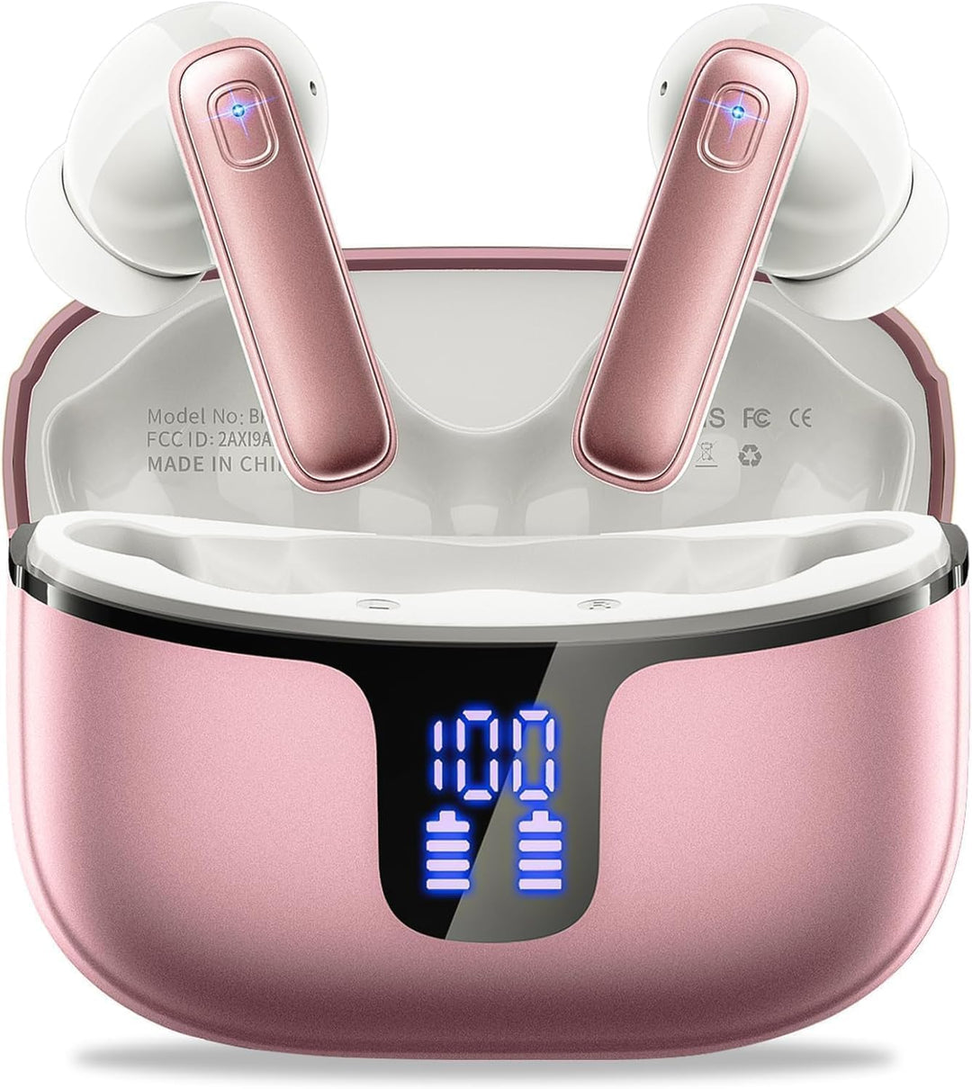 Drsaec Kopfhörer Kabellos Bluetooth 5.4, In-Ear Bluetooth Kopfhörer mit 4 ENC Mic, Kabellose Kopfhör