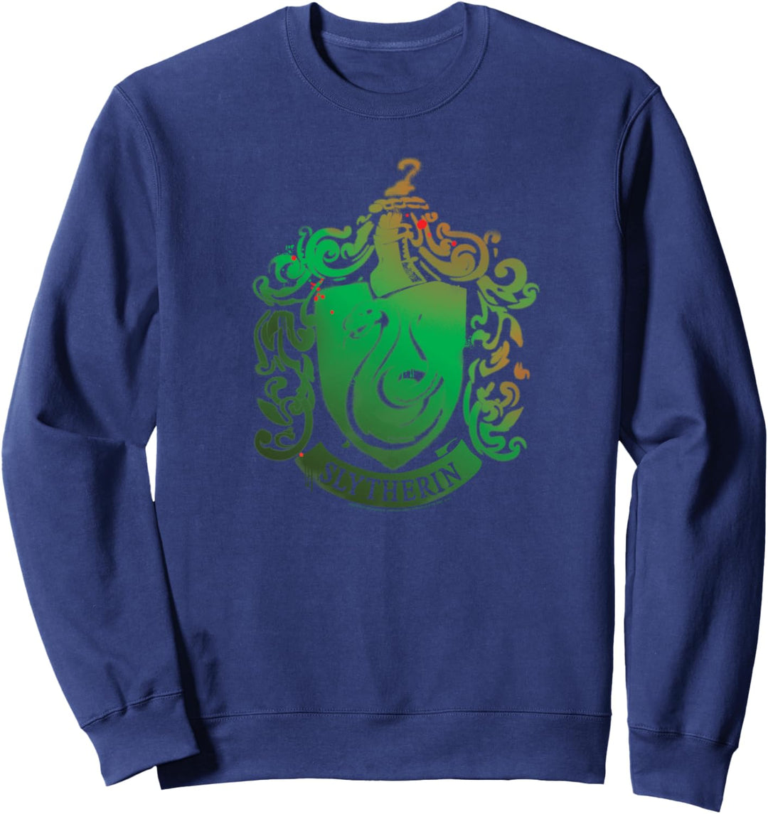 Harry Potter Slytherin Crest Stencil Sweatshirt