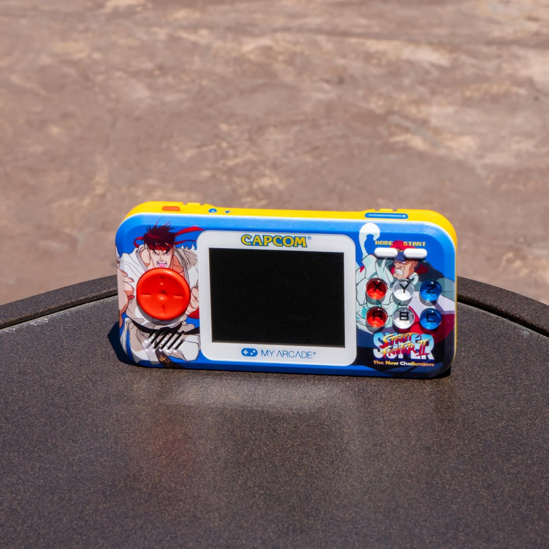 My Arcade Super Street Fighter II Pocket Player Pro tragbares Gaming-System (2 Spiele in 1)