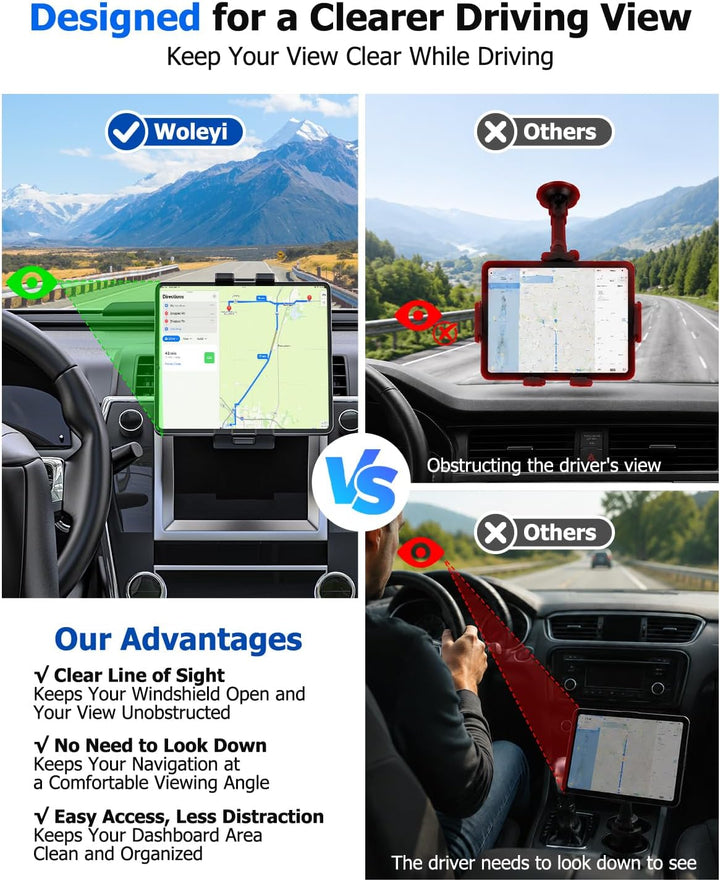 Oilcan CD Player Tablet Autohalterung Vorne, KFZ CD Schlitz Tablet Halter mit Verstellbar Klemme [St