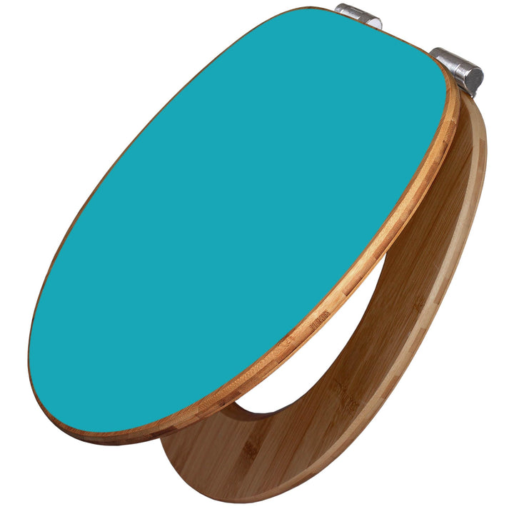 banjado Design WC Sitz Bambus Absenkautomatik 45,8x37,5cm - Toilettendeckel mit Absenkautomatik Holz