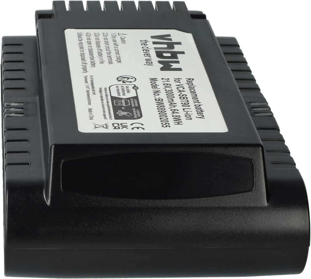 vhbw Akku kompatibel mit Samsung VS20T7536T5/EN, VS20T7538T5/SH, VS20T7562R5/EG Staubsauger Schwarz