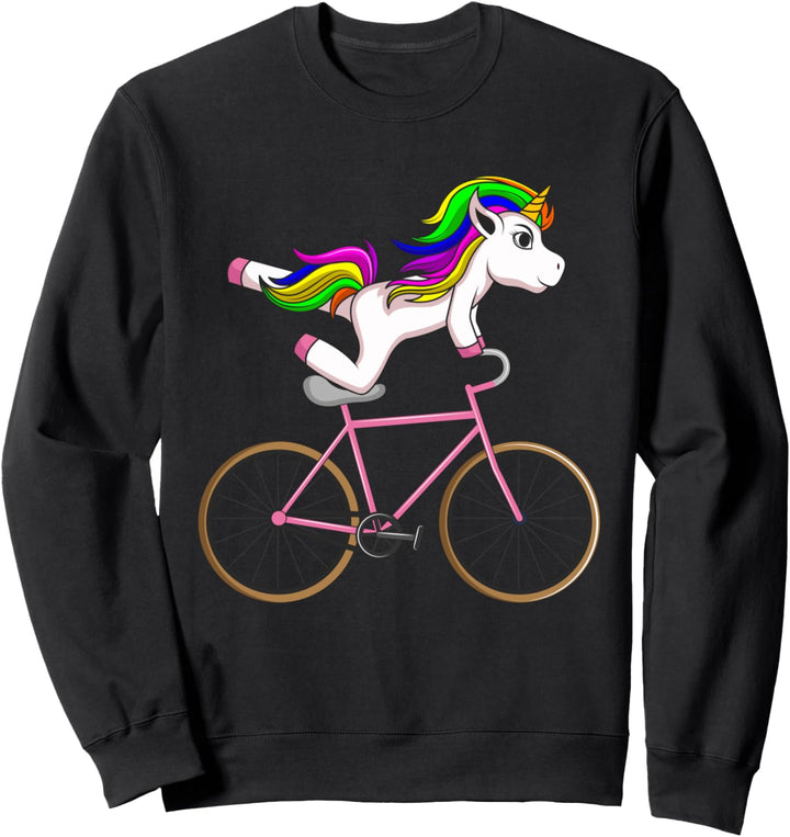 Kunstrad Einhorn Kunstradfahren Kunstradfahrerin Fahrrad Rad Sweatshirt