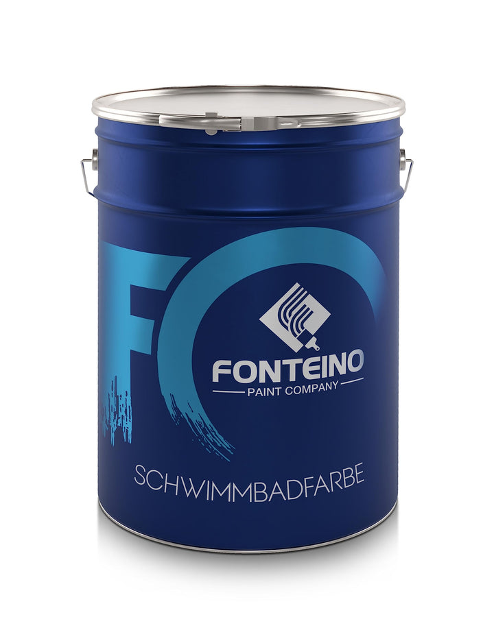 Fonteino Poolfarbe Schwimmbadfarbe Poolbeschichtung Schwimmbeckenfarbe Blau 5L 5 l (1er Pack), 5 l (