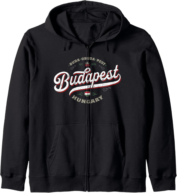 Budapest Ungarn - Hungary Ungarische Stadt Souvenir Vintage Kapuzenjacke