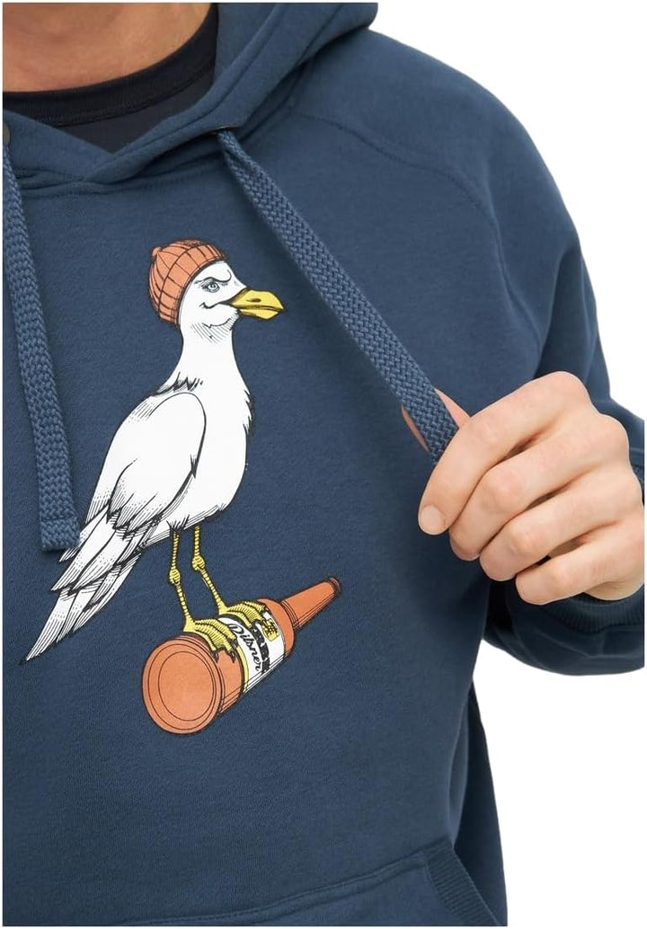 derbe Hamburg Sturmmöwe Männer Kapuzenpullover Navy Basics, Nachhaltigkeit, Streetwear M Navy, M Nav