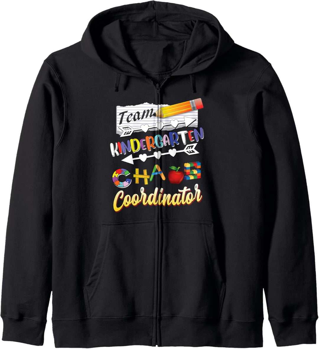 Kindergarten Squad Chaos Coordinator Teacher Appreciation Kapuzenjacke