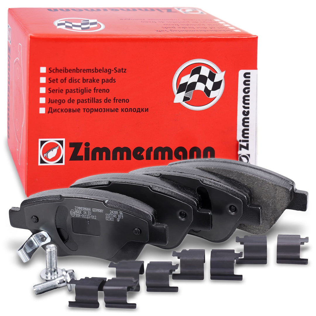 ZIMMERMANN 23982.180.2 Serie Bremsbeläge, vorne, 1 Sensor akustisches, inklusive Platte dämpfend