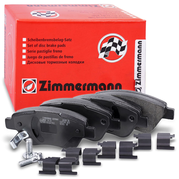 ZIMMERMANN 23982.180.2 Serie Bremsbeläge, vorne, 1 Sensor akustisches, inklusive Platte dämpfend