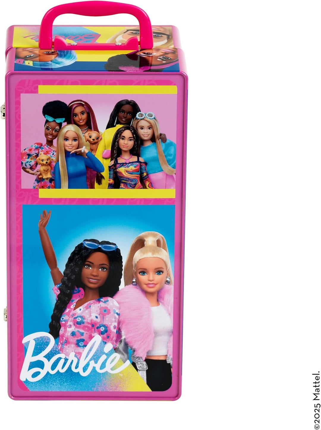 Theo Klein 5801 Barbie Schrankkoffer Kleiderstangen und Fächern, Spielzeug für Kinder ab 3 Jahren, i