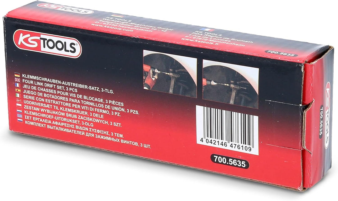 KS Tools 700.5635 Klemmschrauben-Austreiber-Satz, 3-tlg.