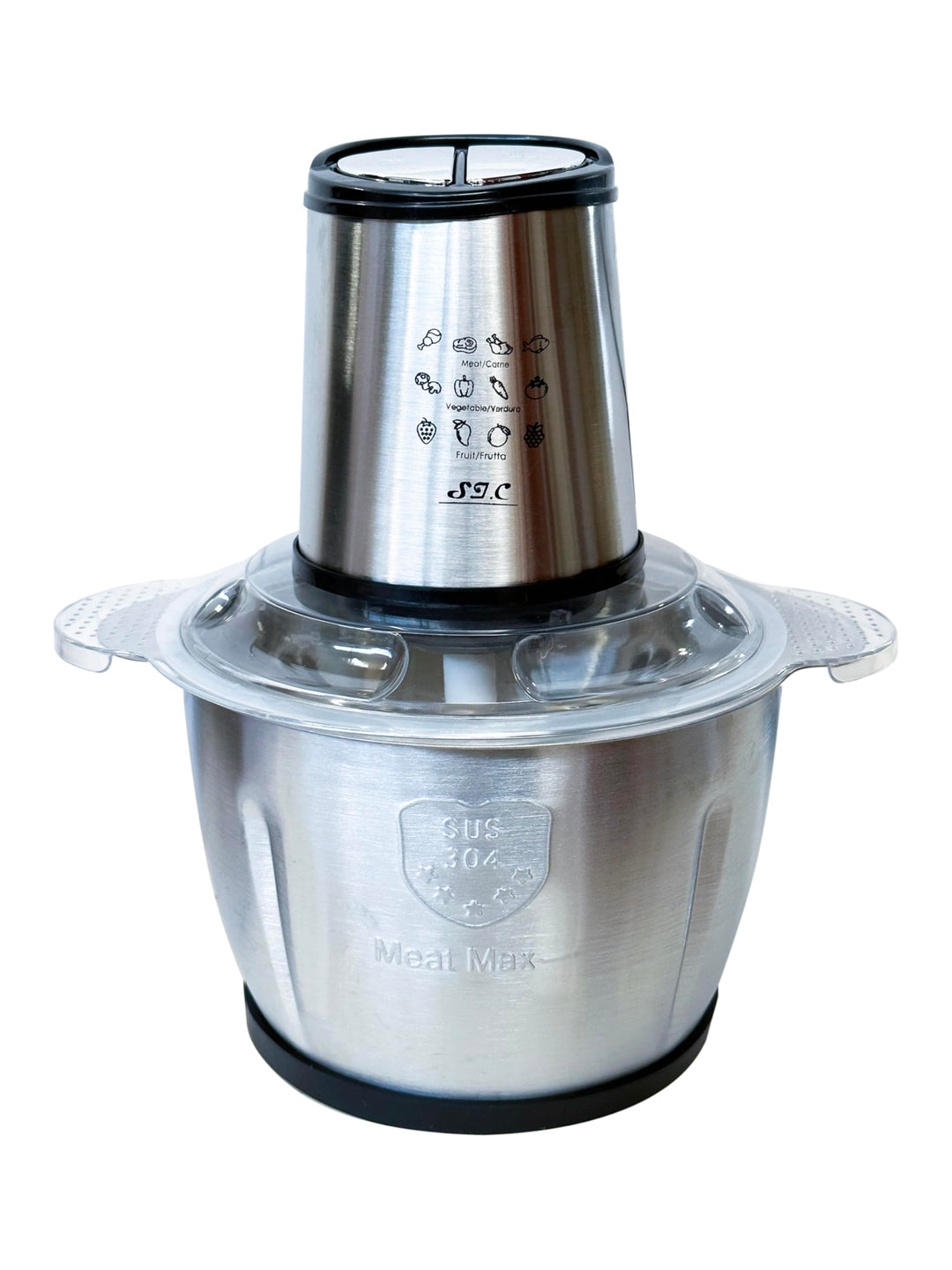 Zerkleinerer Küche Elektrisch,fleischwolf elektrisch, Mixer,300 W, 2L Edelstahlbehälter,2 Geschwindi