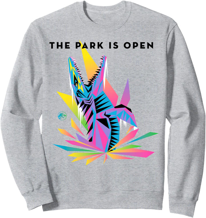 Jurassic World The Park Is Open Neon Sweatshirt