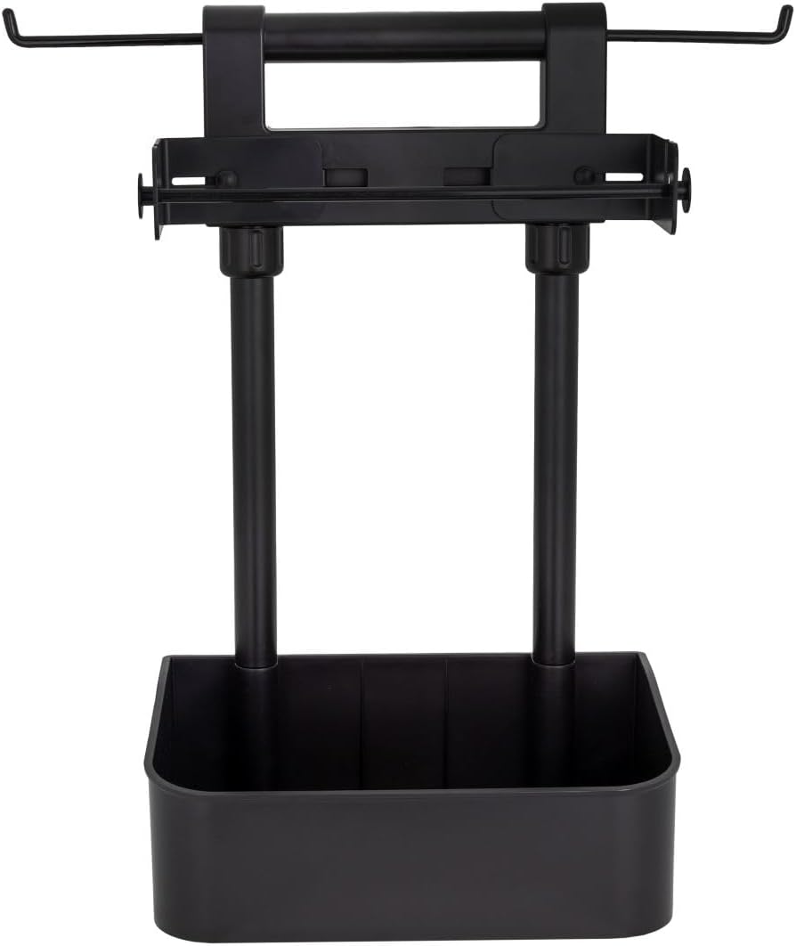 Haushalt International Grill Butler, mit Haken für Grillhelfer und Küchenrolle. schwarz, Organizer f