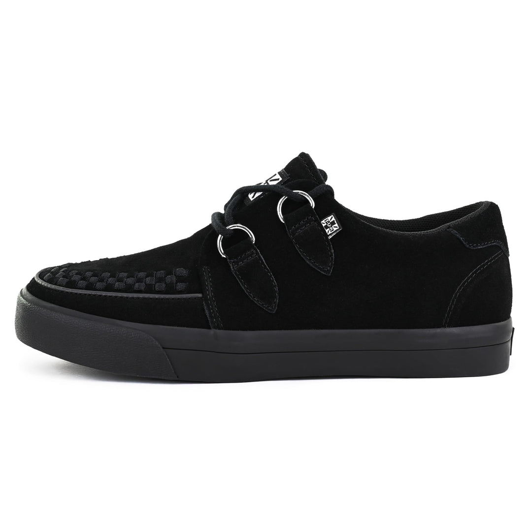 T.U.K. Leather Creeper Sneaker - Herren & Damen Schuhe - Punk, Gothic, Emo und Rockabilly Style Lede