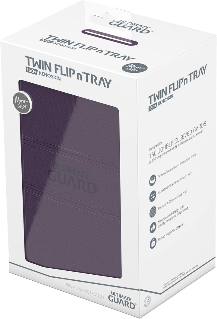 Ultimate Guard Twin Flip`n`Tray 160+ XenoSkin Monocolor Violett, Violett