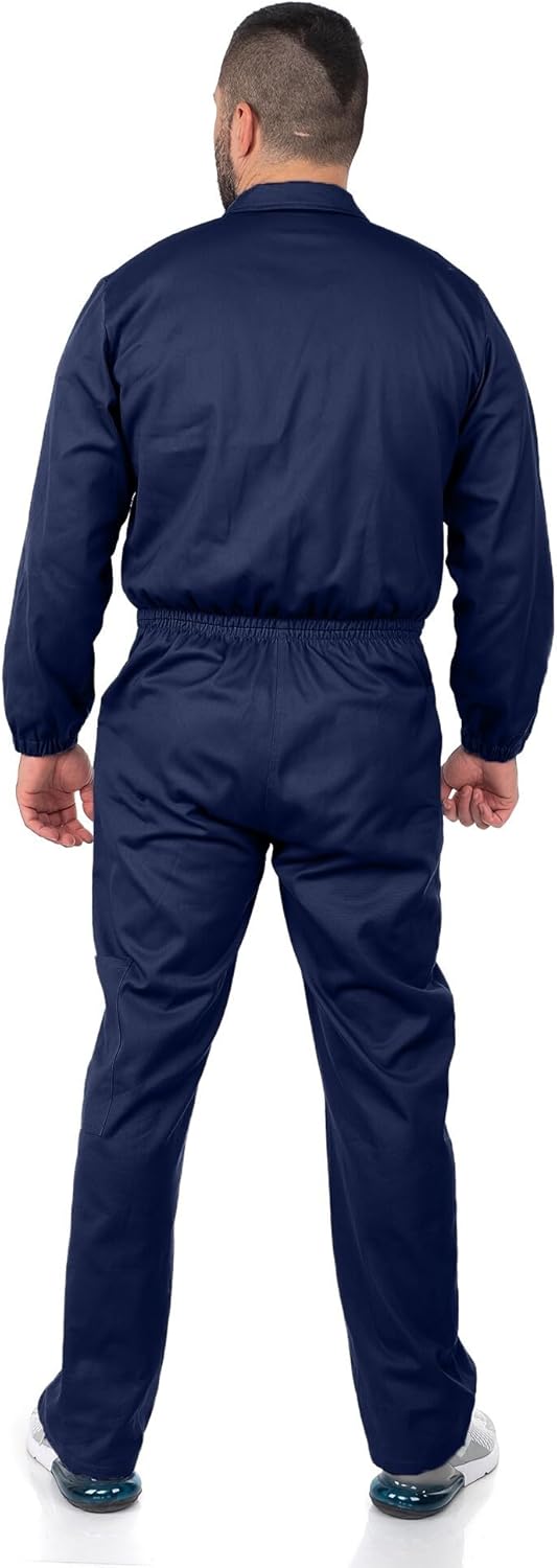 DINOZAVR Ultra Arbeitsoverall Herren Overall Rallyekombi Schutzanzug mit vielen Taschen M Dunkelblau